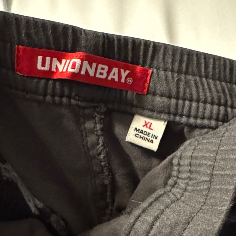 UNIONBAY Women's Charcoal Athletic Shorts - Picture 2 of 2